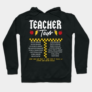 Retro Lightning Bolt ABCD The Teacher Tour Cute Hoodie